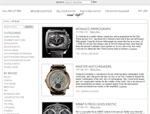 Tablet Screenshot of blog.watchfinder.co.uk